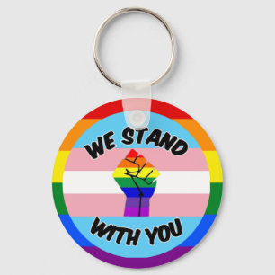 Transgender support keychain