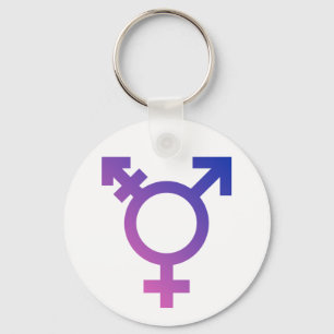 Transgender Symbol Logo Keychain