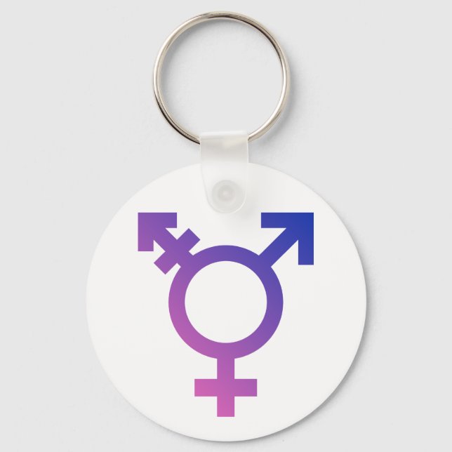 Transgender Symbol Logo Keychain (Front)