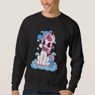 Transgender Unicorn Clouds Transsexual Flag LGBTQ Sweatshirt