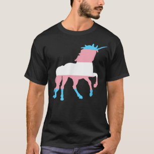 Transgender Unicorn   Trans Flag Pride LGBTQ Tee 