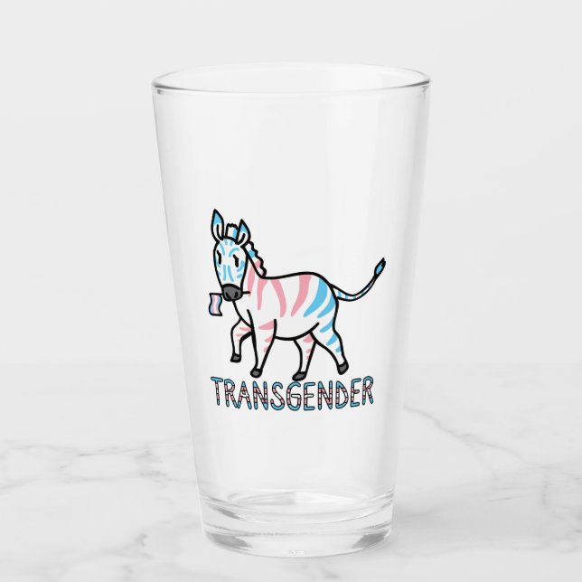 Transgender Zebra Glass (Front)