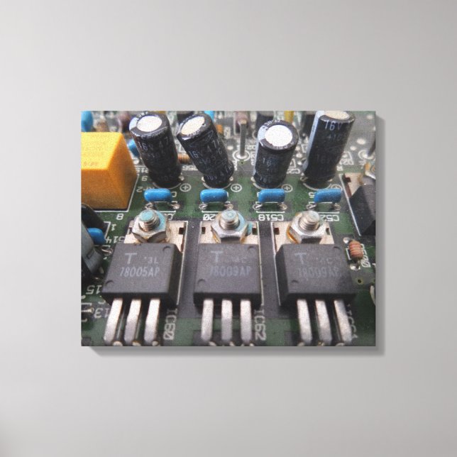 Transistor Circuit Canvas Print (Front)