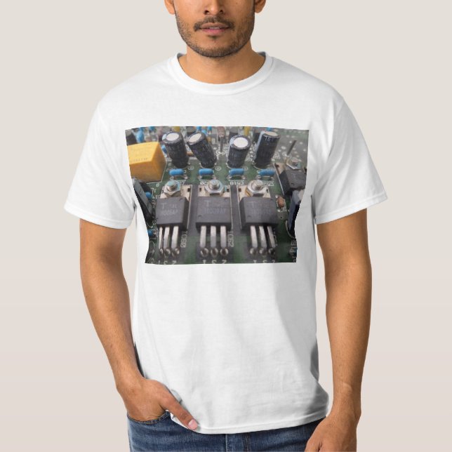 Transistor Circuit Men's Basic T-Shirt (Front)