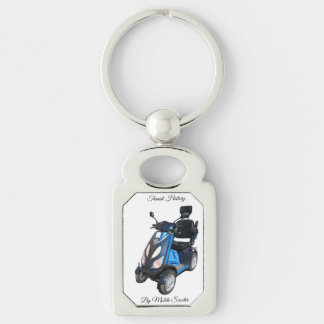 Transit History by Mobile Scooter Metal Keychain
