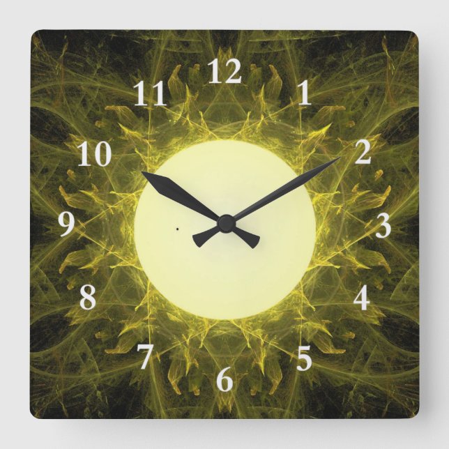 Transit of Mercury Square Wall Clock (Front)