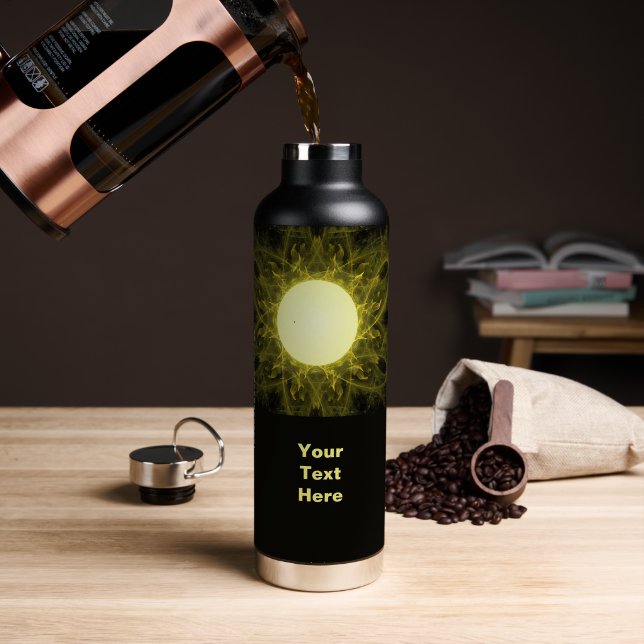 Transit Of Mercury Water Bottle (Coffee (Rotated))