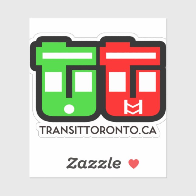 Transit Toronto Logo Sticker (Sheet)
