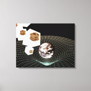 Transition to another dimension canvas print