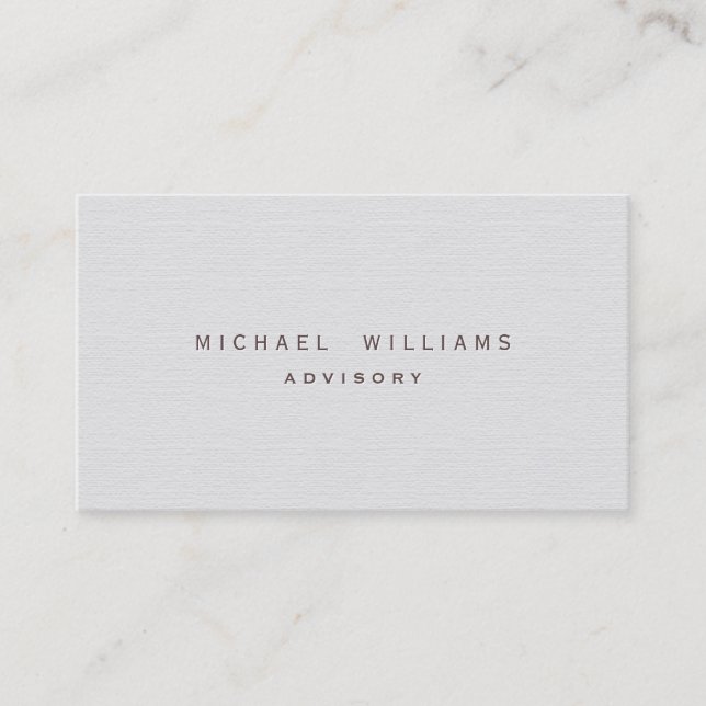 Translator Interpreter - Stylish white professiona Business Card (Front)
