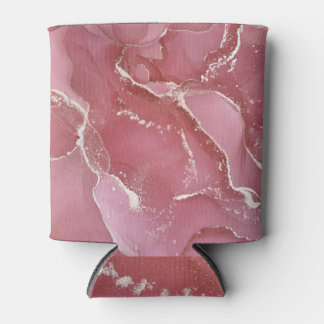 Translucent Alcohol Ink Marble Texture Can Cooler