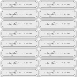 Translucent Clear Makeup Label, Lip Gloss Balm etc