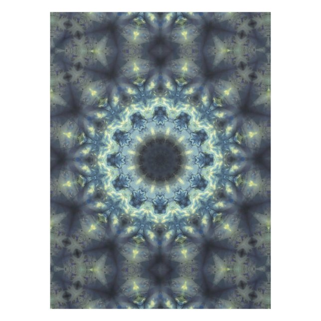Translucent Crystal Kaleidoscope Mandala Tablecloth (Front)