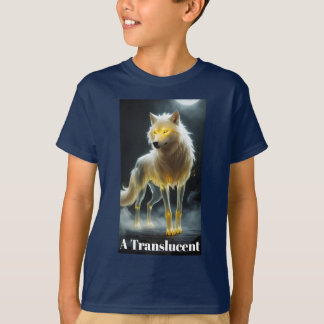 "Translucent Fantasy Wolf " designed T-Shirt