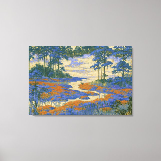 Translucent Marsh Fog Canvas Print (Front)