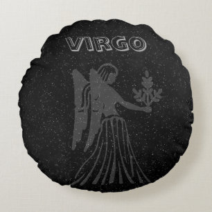 Translucent Virgo Round Pillow