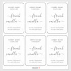 Translucide 2x3" Étiquettes de fonte de cire