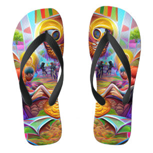 Transmigration of Souls Custom Created Flip Flops