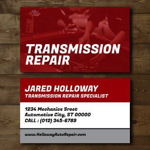 Transmission Repair Business Card