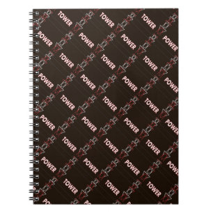 Transmission Tower and Power Line Pattern Notebook