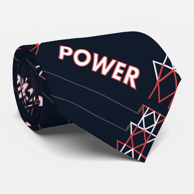 Transmission Tower and Power Line Pattern Tie (Rolled)