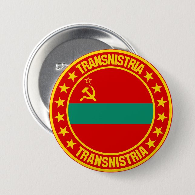 Transnistria 3 Inch Round Button (Front & Back)