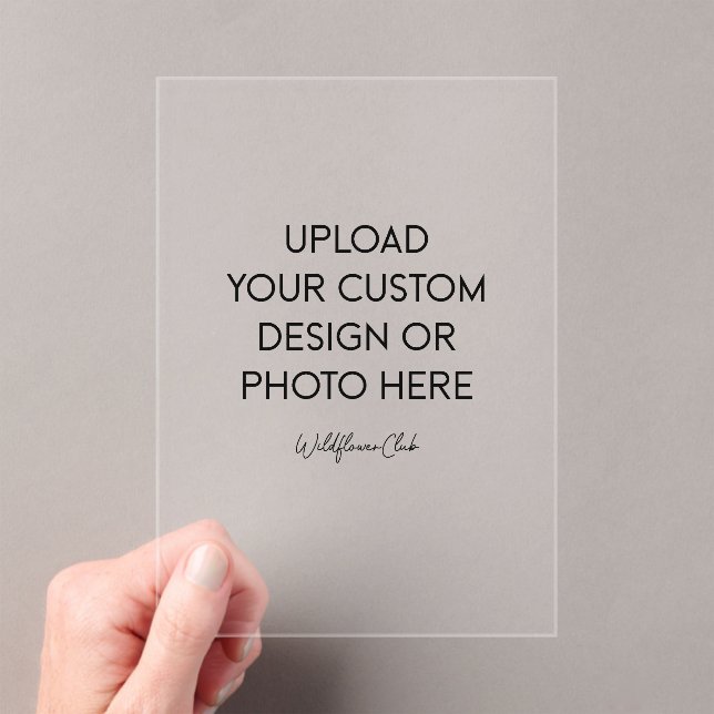 Transparent Acrylic Invitations (Insitu (Handheld))