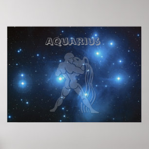 Transparent Aquarius Poster