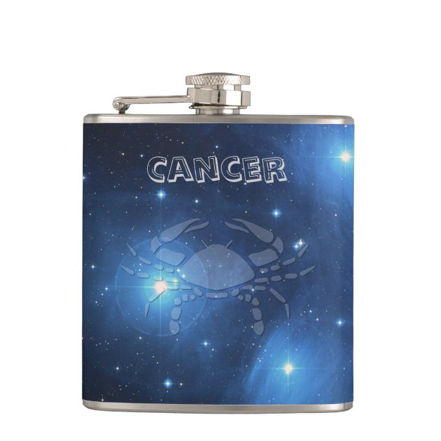 Transparent Cancer Hip Flask (Front)