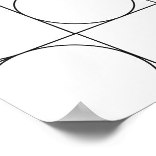 transparent classic geometric line style bauhaus poster