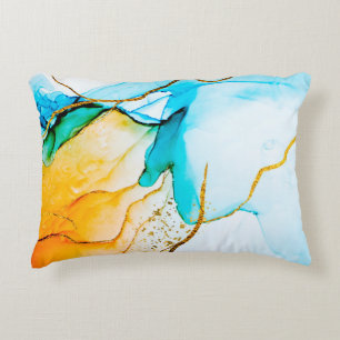 Transparent creativity. Abstract artwork. Trendy w Accent Pillow