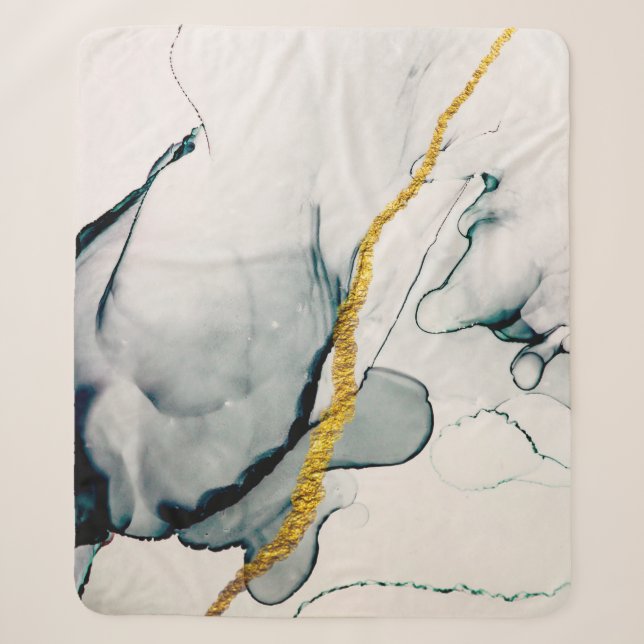Transparent creativity. Abstract artwork. Trendy w Sherpa Blanket (Front)