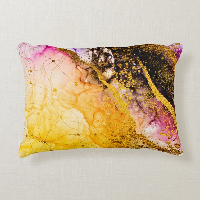 Transparent creativity. Abstract clouds -ART. Mast Accent Pillow (Front)