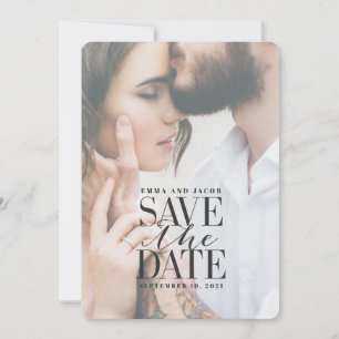 transparent glaze elegant modern save the date