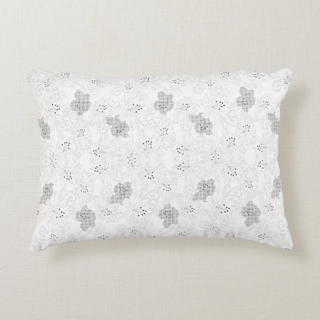 Transparent Grid Overlay – Editable PNG Texture Accent Pillow (Front)