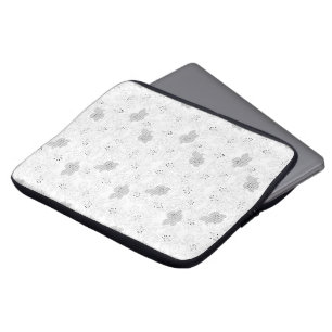 Transparent Grid Overlay – Editable PNG Texture Laptop Sleeve