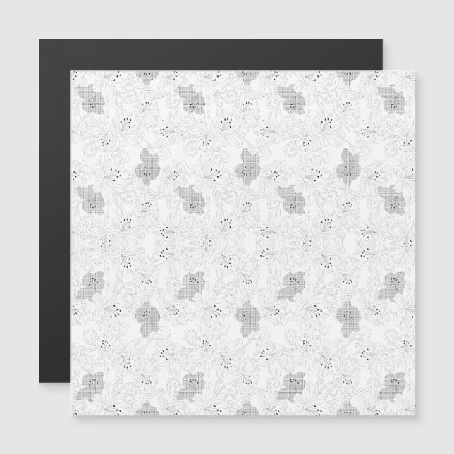 Transparent Grid Overlay – Editable PNG Texture Magnetic Invitation (Front/Back)