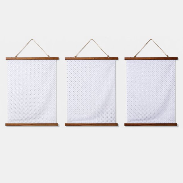 Transparent Grid PNG | Editable Texture Overlay Hanging Tapestry (Triple)