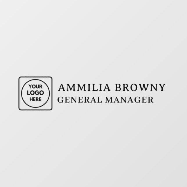 Transparent Logo | Glass Door Business Branding Window Cling (Sheet)