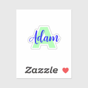 Transparent Monogram + Name Waterproof Stickers