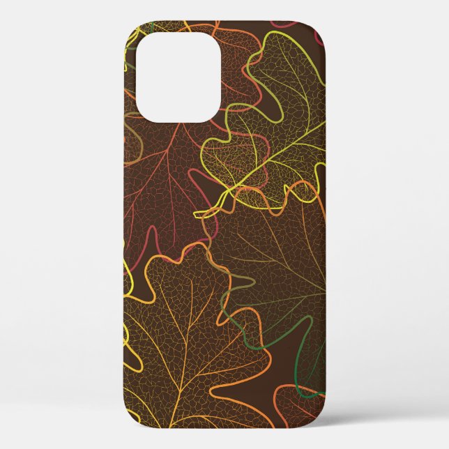 Transparent Oak Leaves, Autumn Pattern. Case-Mate iPhone Case (Back)