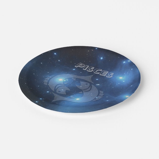 Transparent Pisces Paper Plate (Angled)