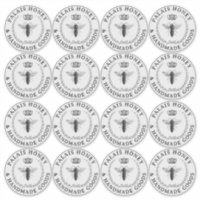 Transparent Queen Bee Apiary Product Logo Honey