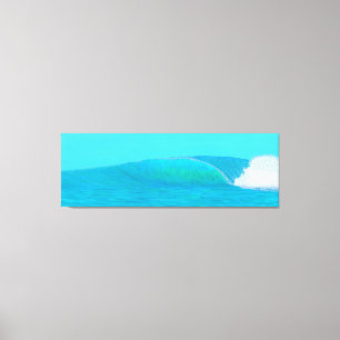 Transparent roofer wave canvas print
