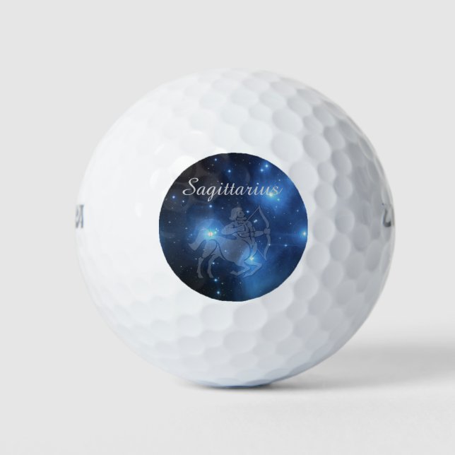 Transparent Sagittarius Golf Balls (Front)