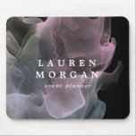 transparent silk elegant monogram mouse pad<br><div class="desc">Our "transparent silk" collection features airy silk effect in pastel colours on two backgrounds of your choice with modern layout and script for every occasion item. All information is in a combination of serif and script font ready for your customization.</div>