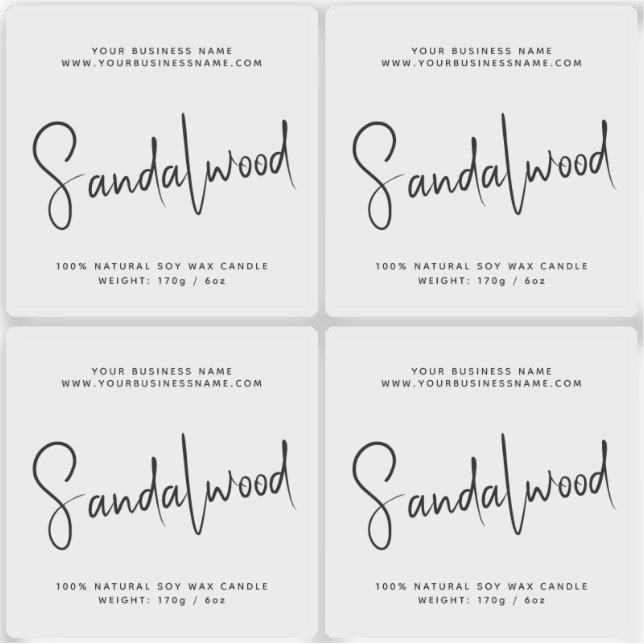 Transparent simple packaging cosmetics candle (Front)