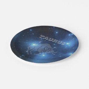 Transparent Taurus Paper Plate