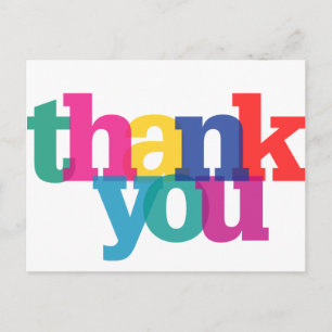 Transparent Thank You Postcard