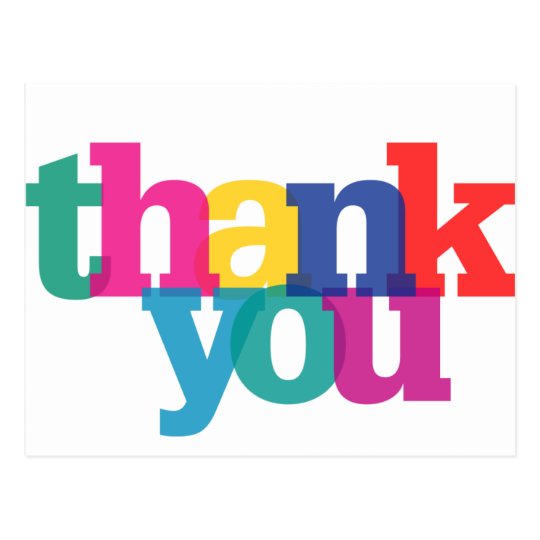 Transparent Thank You Postcard